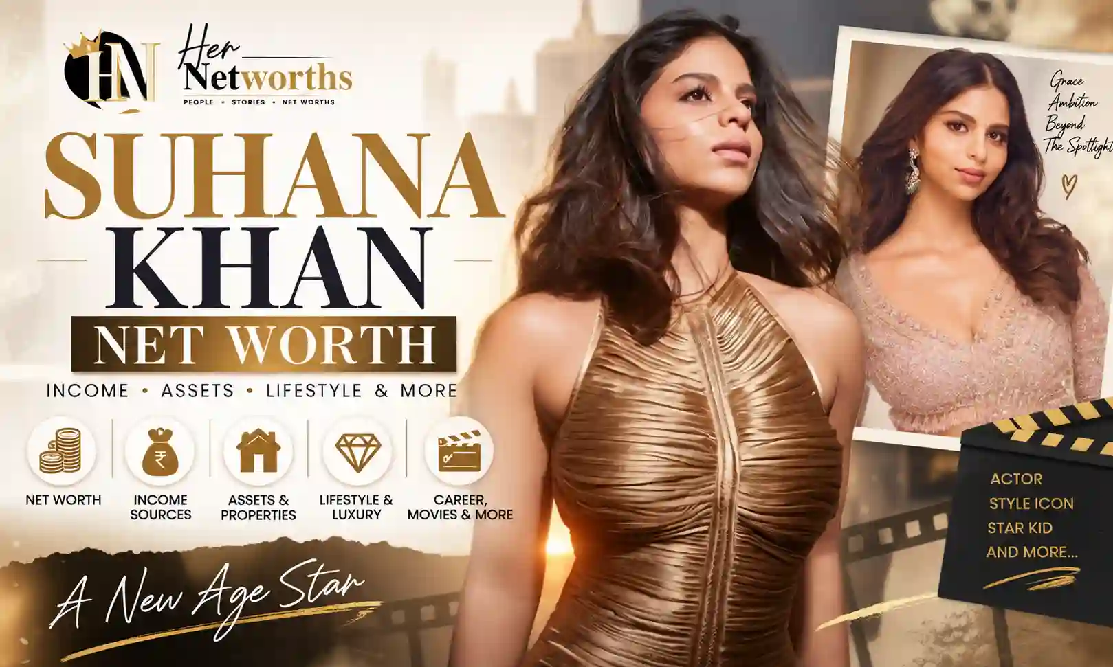 suhana khan net worth